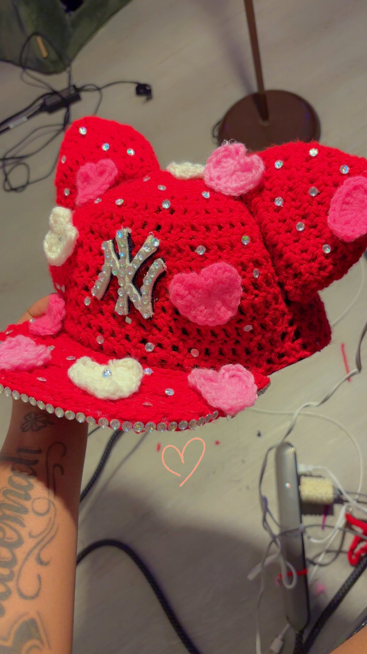 Sweet Heat crochet cap