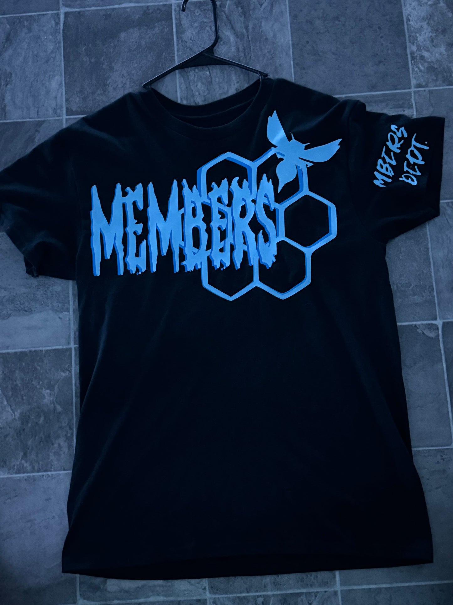 Black & Blue Honeycomb shirt